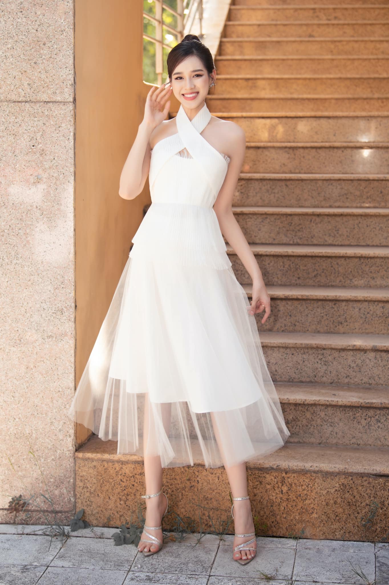 Váy trắng nữ thiết kế Jina Dress dáng xoè dự tiệcđi cướisự kiện có ảnh  thật  Lazadavn
