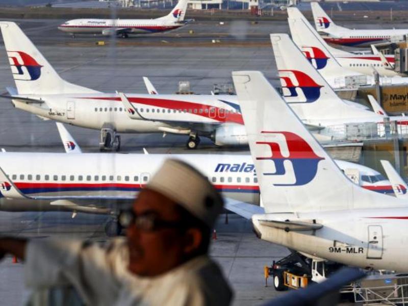 Các máy bay của hãng Malaysia Airlines tại sân bay ở thủ đô Kuala Lumpur, Malaysia - Ảnh: Reuters