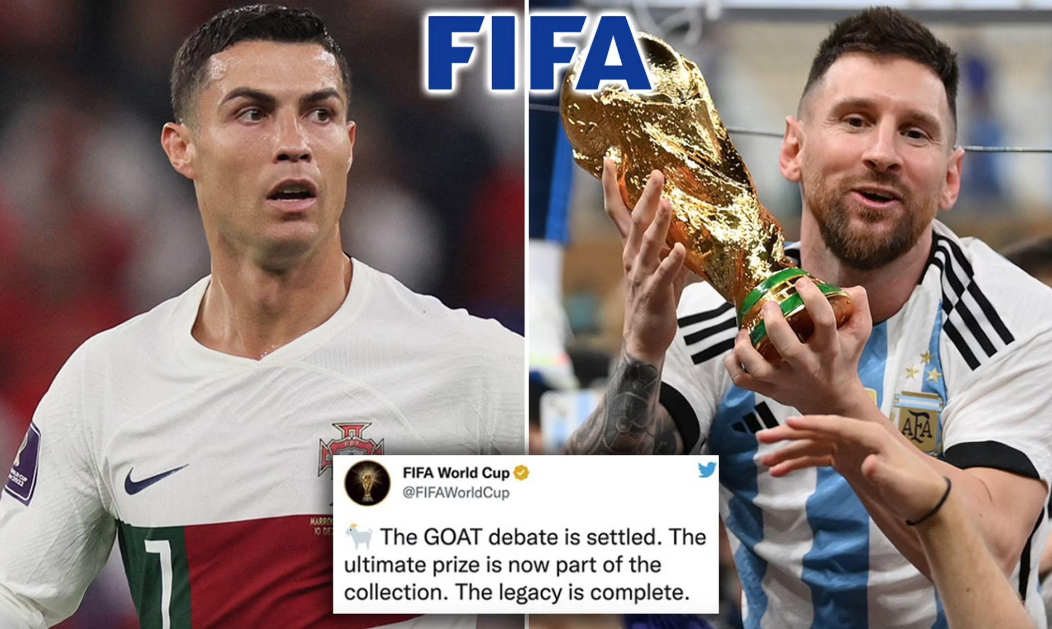 Đừng bỏ lỡ hình ảnh FIFA với các siêu sao bóng đá Messi và Ronaldo! Xem các pha bóng điêu luyện và những màn trình diễn xuất sắc của hai ngôi sao này trên sân cỏ.
