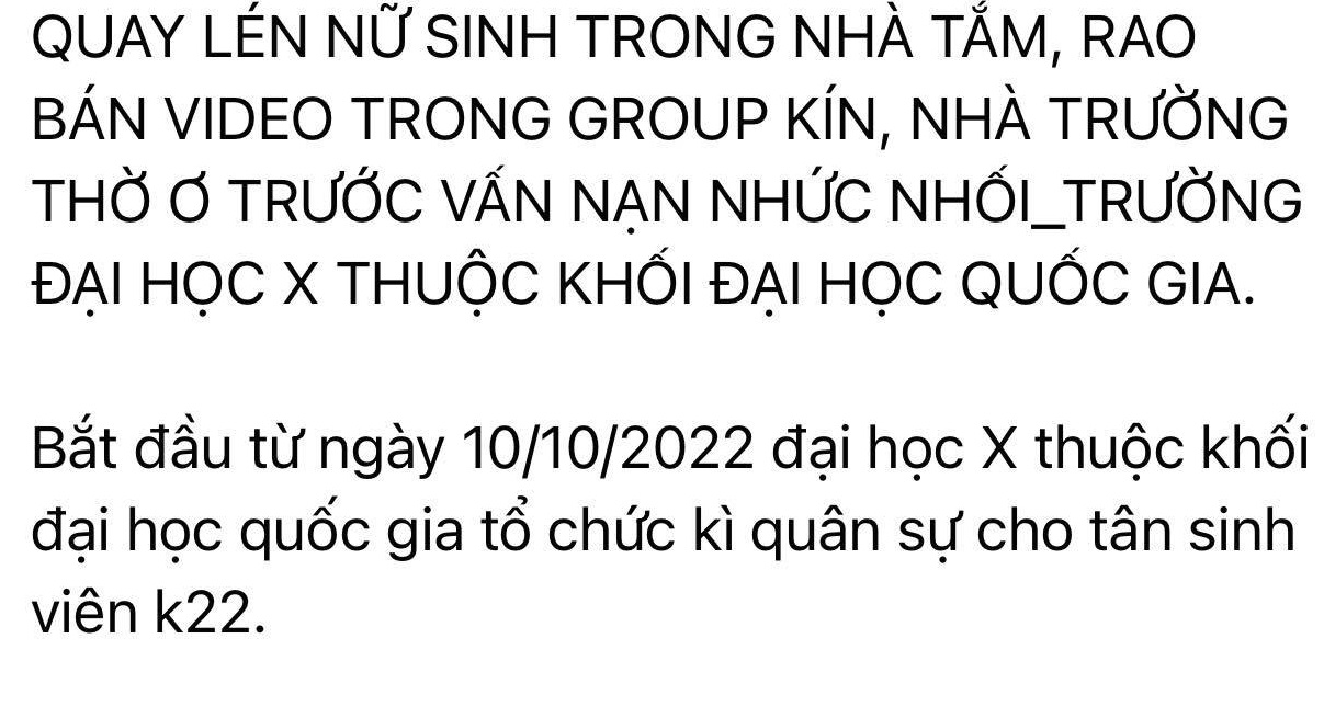 Clip Quay Lén Nữ Sinh Viên Trong Nhà Tắm được Rao Bán Trong Nhóm Kín