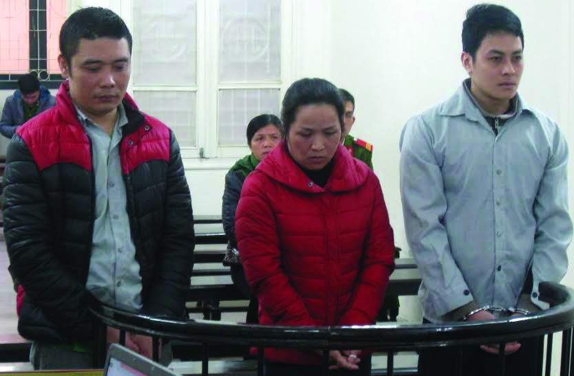Ba bị cáo tại phiên tòa - Ảnh: Bảo Hoàng