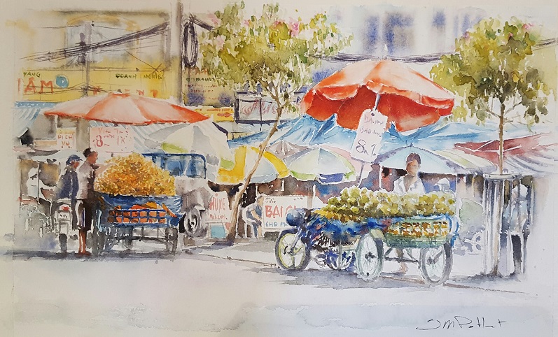 Ngắm nhìn thành phố qua bộ tranh vẽ Sài Gòn bằng cả trái tim của họa sĩ  Philippines  Tuổi Trẻ Online