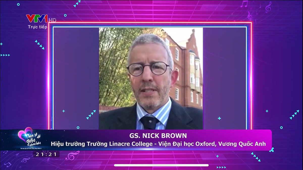 Giáo sư Nick Brown, Hiệu trưởng trường Linacre College, Viện Đại học Oxford (Anh)