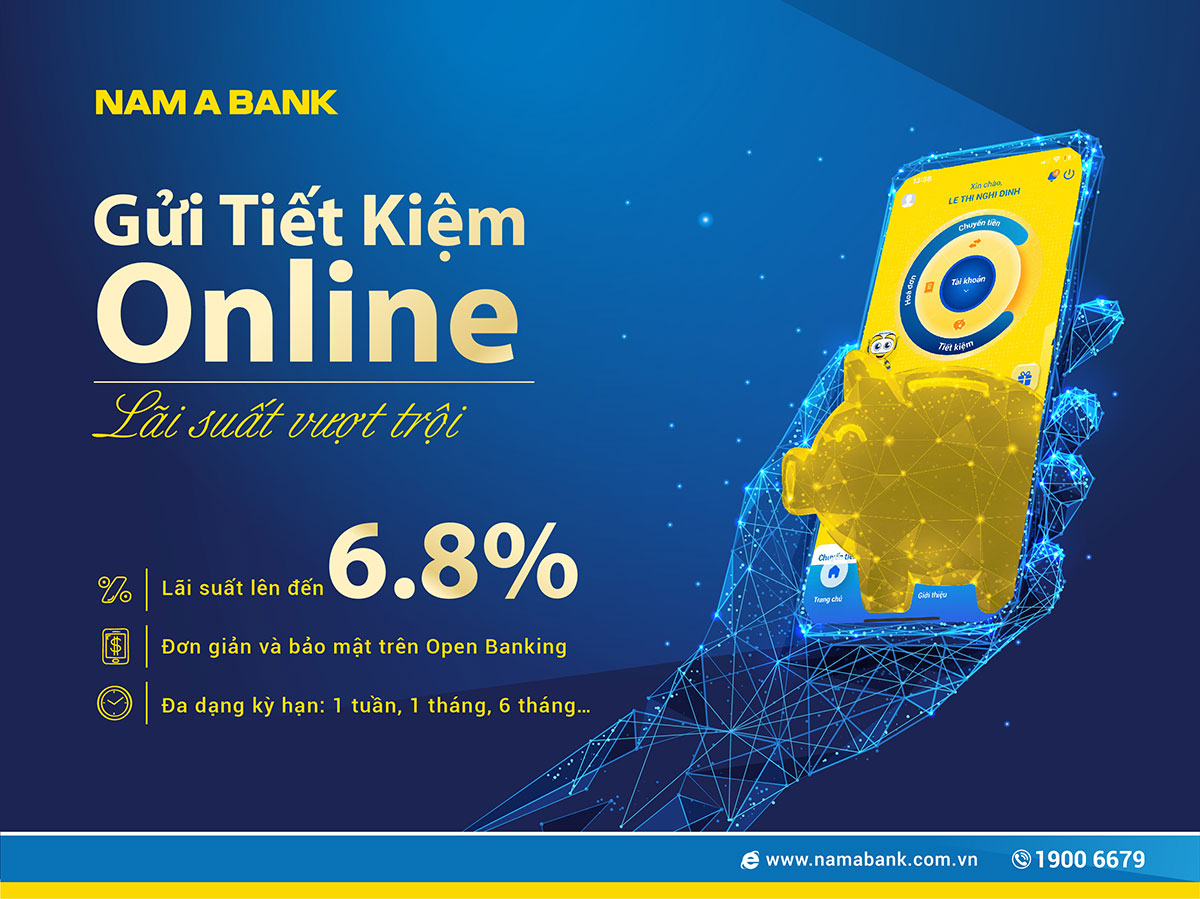 Lãi suất tiết kiệm Nam A Bank: Tương lai tài chính của bạn đang đợi chờ! Nắm bắt cơ hội tăng lãi suất và đem lại hiệu quả tiết kiệm tối đa với Nam A Bank. Với lãi suất cực kỳ hấp dẫn, các gói tiết kiệm của chúng tôi đem đến cho bạn sự an tâm và tiết kiệm một cách thông minh. Đăng ký và đầu tư thẳng vào tương lai vững chắc của mình với Nam A Bank ngay hôm nay!