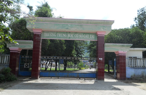 Trường THCS Cát Tài - Ảnh: Bảo Thoa