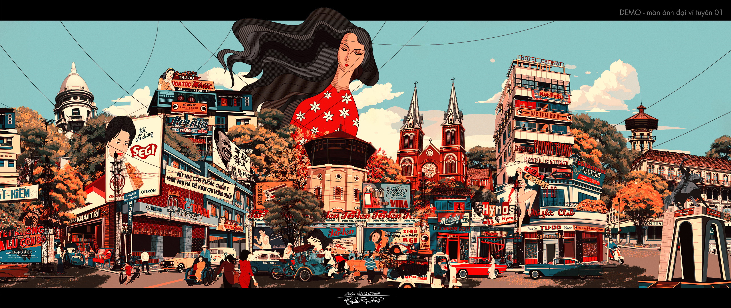 Ngắm tranh vẽ Sài Gòn của họa sĩ Pháp Jeanmarc Potlet