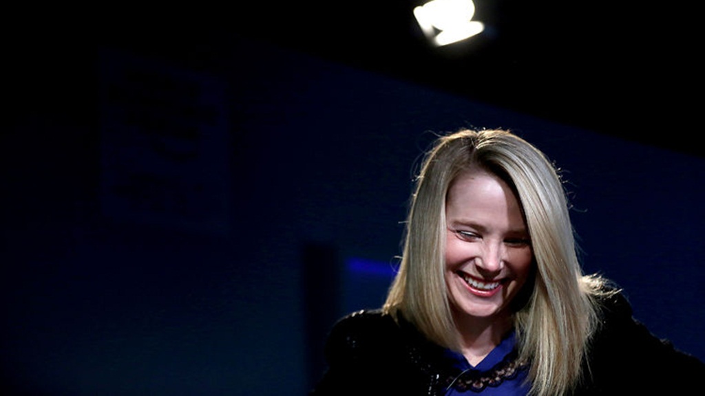 Nữ CEO xinh đẹp của Yahoo!, bà Marissa Mayer - Ảnh: Bloomberg