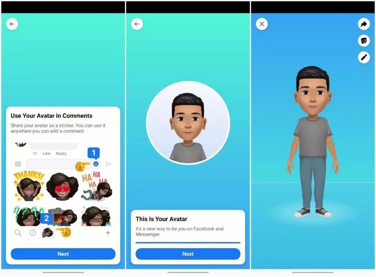 Facebook Cho Tạo Phiên Bản Avatar Hoạt Hình Theo Phong Cách Cá Nhân