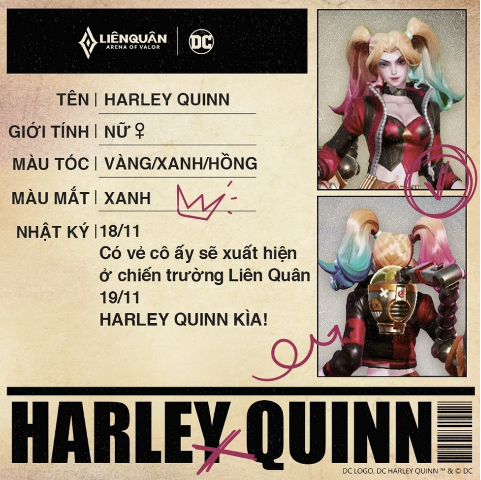 Harley Quinn có thể chỉ là… skin của Capheny