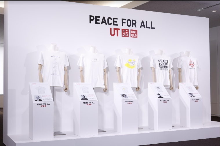 Haruki Murakami Uniqlo PEACE FOR ALL Tshirt CAT White  Japan Size  NEW   eBay