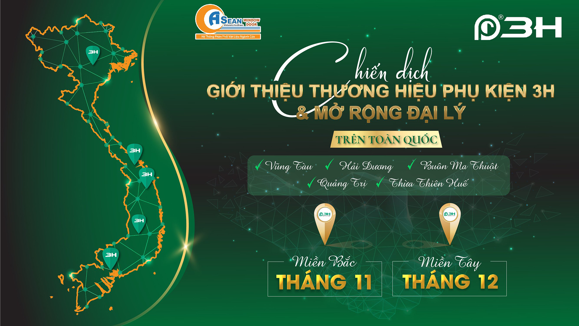 Phụ kiện cửa 3H vươn mình mạnh mẽ trong cuộc đua phát triển thị phần tại VN