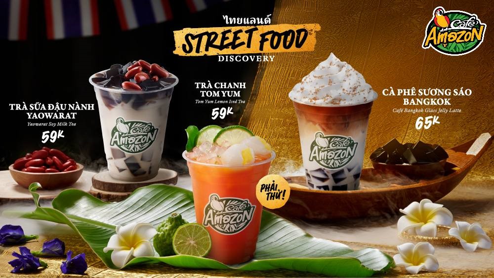 Café Amazon Vietnam ra mắt 3 món mới lấy cảm hứng từ ẩm thực đường phố