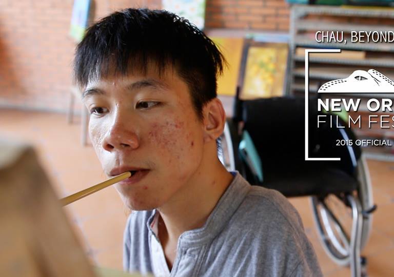 Câu chuyện đầy nghị lực của chàng trai vẽ tranh bằng miệng gây xúc động với khán giả - Ảnh: Fanpage bộ phim