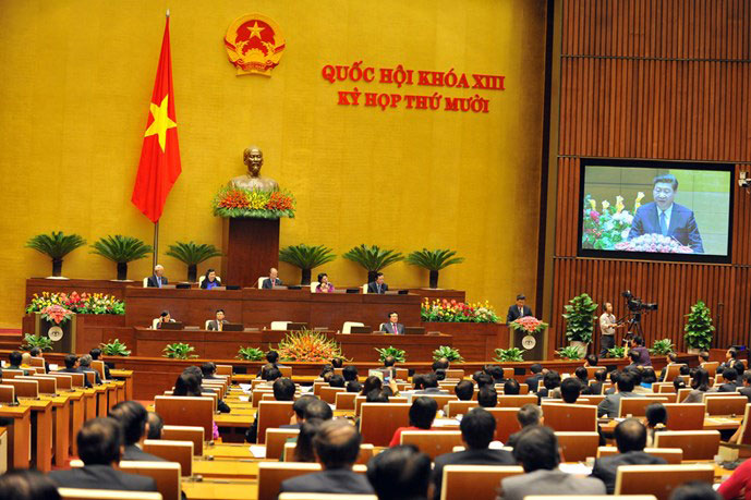 Ông Tập Cận Bình phát biểu trước Quốc hội Việt Nam sáng 6.11.