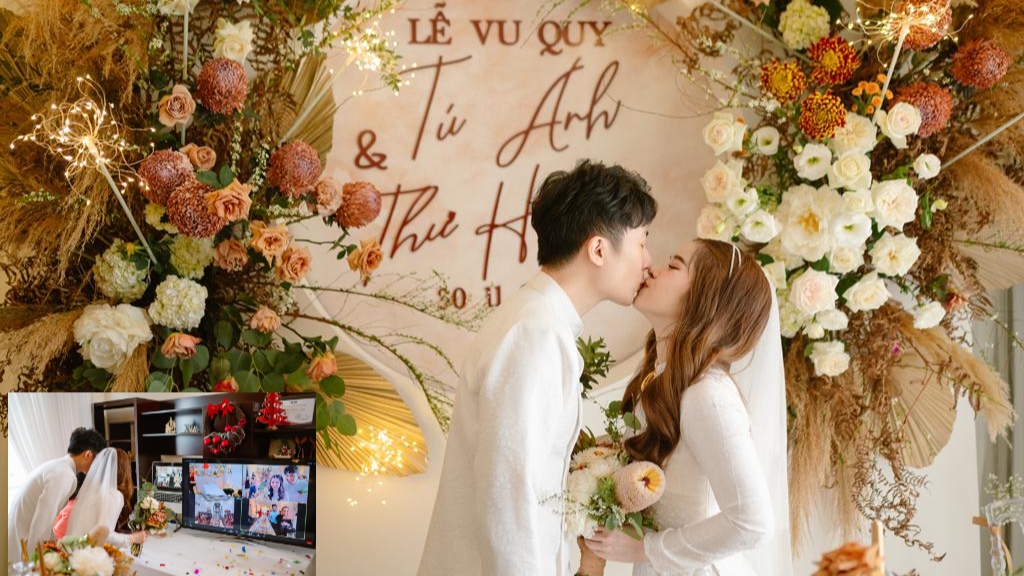 Đám cưới qua… màn hình ở Sài Gòn: Cưng xỉu bộ ảnh từ chung cư