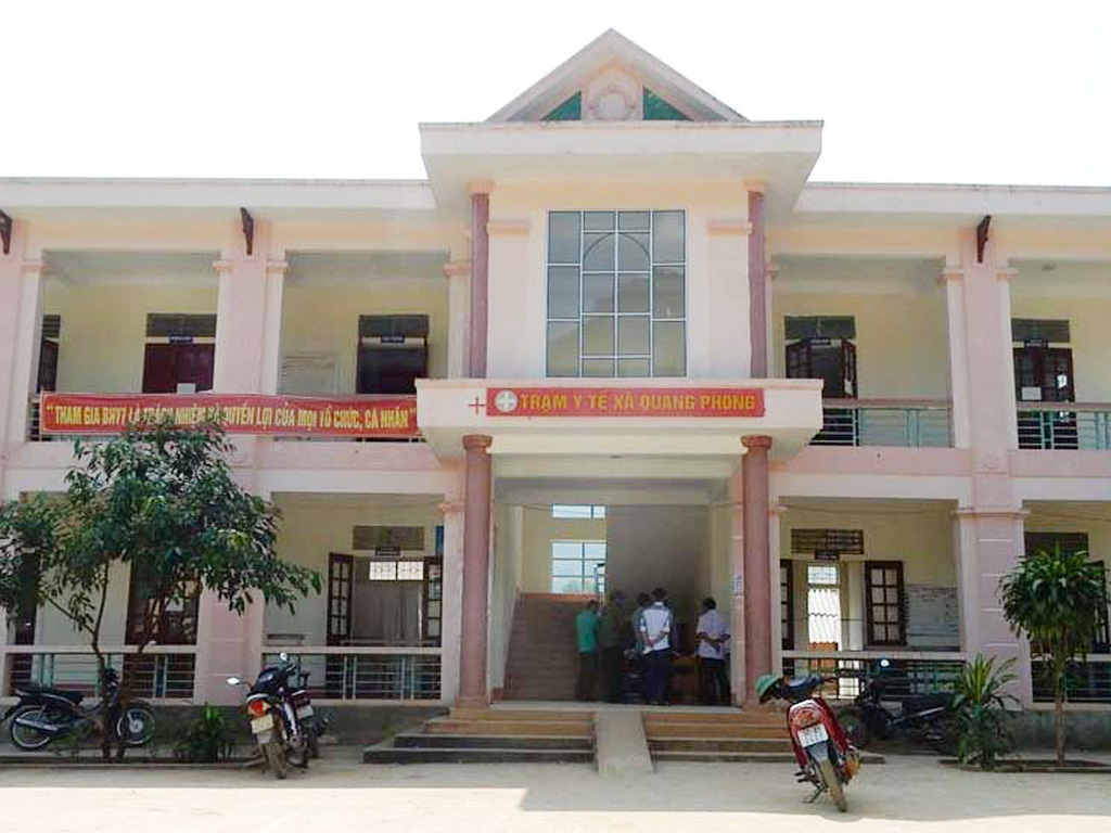 Trạm y tế xã Quang Phong - Ảnh: Ý Lương