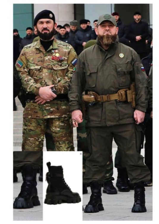 Kadyrov prada discount boots