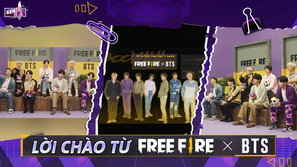 Free Fire - Game Đầu Tiên Sở Hữu 7 Trang Phục Do Bts Tự Thiết Kế Cho Gen Ff