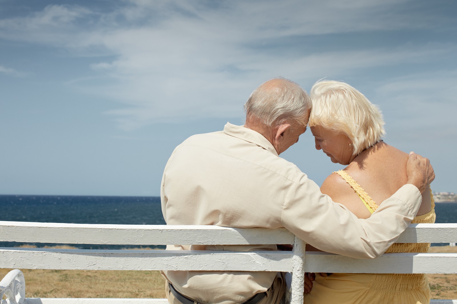 bigstock-Old-Man-And-Woman-On-Bench-At-20119661