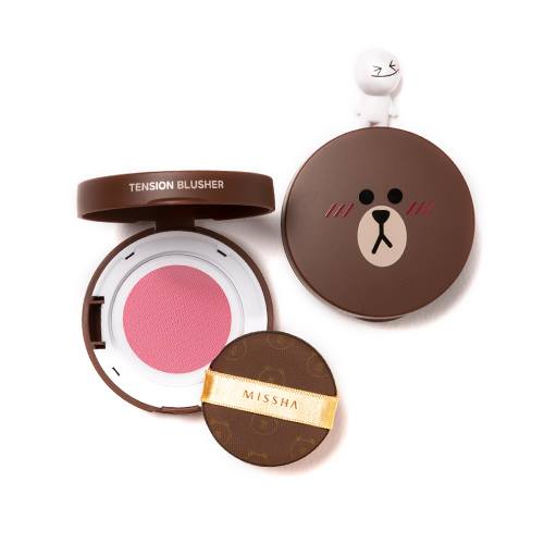 dailybeautytalk review-phan-ma-hong-sieu-cap-vo-dich-de-thuong-missha-line-friend-limited-edition-tension-blusher-pk01-3 1