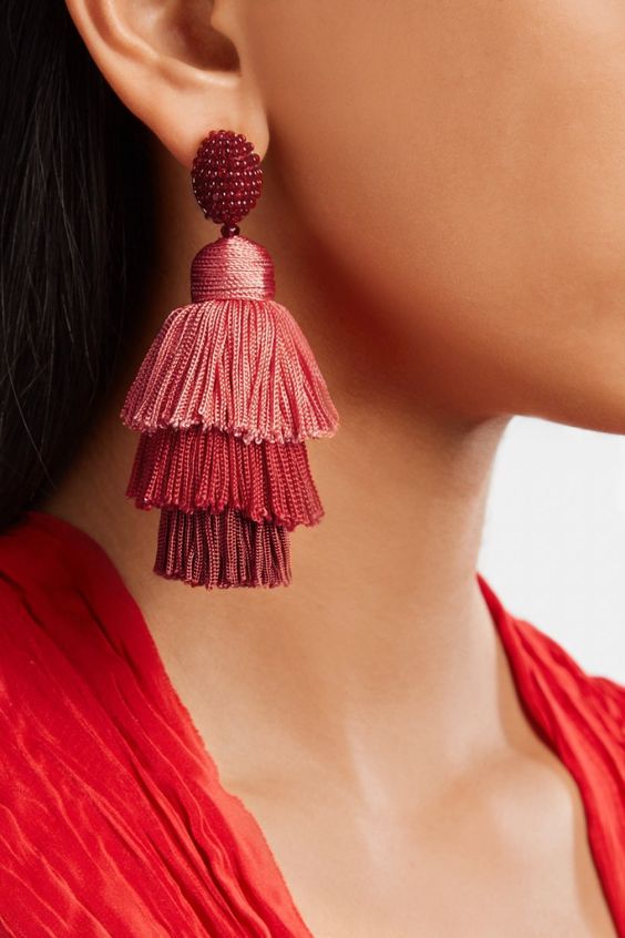 TIERED TASSEL EARRINGS