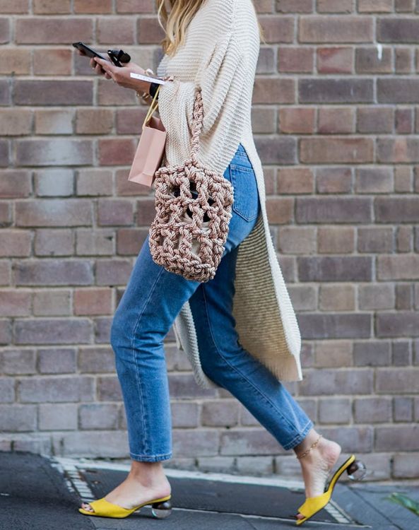 soft woven or net bags are trending