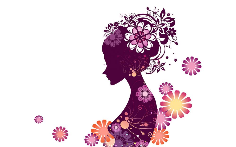 flower-women-vector-wallpaper-