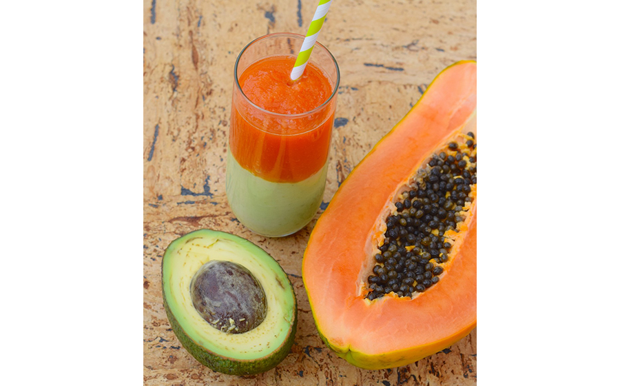 avocado and papaya
