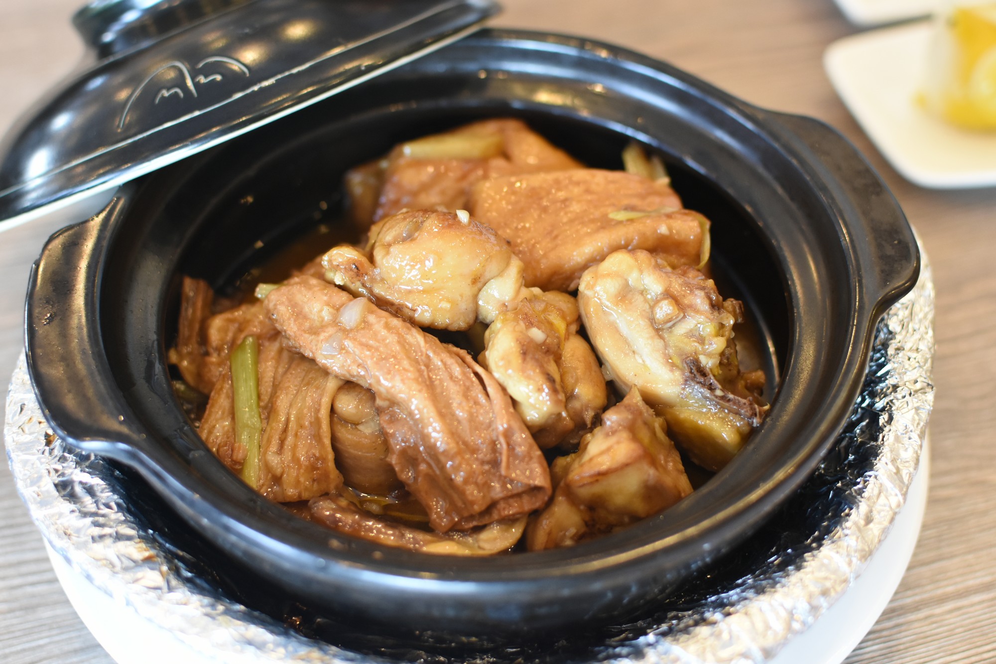 Chicken w Beancurd in Stone Pot