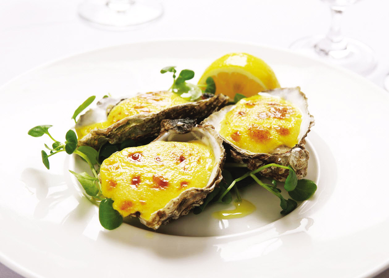 2 Gratinated oysters