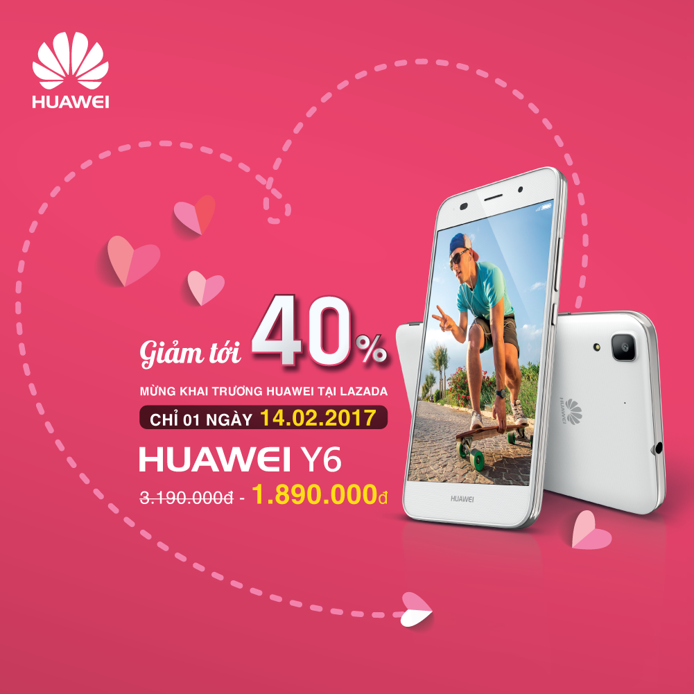 Khuyen mai 50 cho Huawei Y6