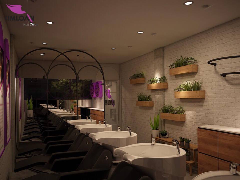 Khu gội đầu dưỡng sinh của Kim Loan Hair Salon được thiết kế tho&aacute;ng đ&atilde;ng như một mini Sapa