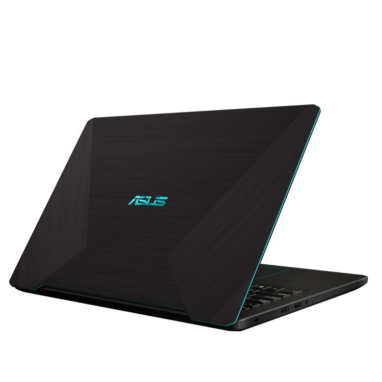 ASUS Laptop X570 Product photo 1B Reaper Black with Lightening Blue edges 2