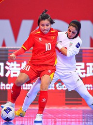 Đội futsal nữ Việt Nam hòa ĐKVĐ Iran, xuất sắc vào tứ kết với ngôi nhất bảng