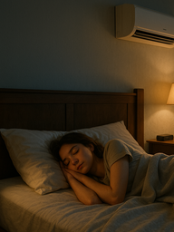 Cách ngủ máy lạnh mà không bị đau họng