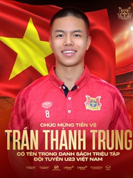 HLV Kim Sang-sik gọi tiền vệ Việt kiều Trần Thành Trung lên U.23 Việt Nam