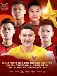 5 sao Ninh Bình lên đội tuyển Việt Nam đấu Malaysia: Văn Lâm, Hoàng Đức có mặt