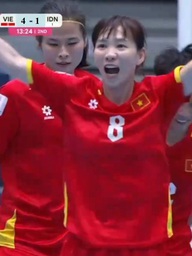 Tranh HCĐ futsal nữ Đông Nam Á 2026, Việt Nam 4-1 Indonesia: Ngược dòng ngoạn mục giành hạng 3