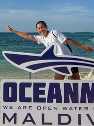 Giành 4 HCV tại giải Oceanman Maldives, Ánh Viên: 'Bơi 10 km dễ lắm, Viên chỉ cho'