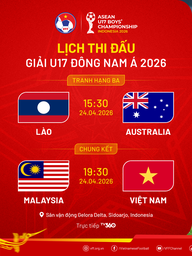 Lịch thi đấu chung kết U.17 Việt Nam - Malaysia mới nhất: Khi nào, xem trực tiếp ở đâu?
