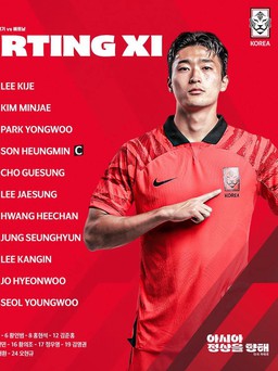 Hàn Quốc tung lực lượng cực mạnh đấu đội Việt Nam: Son Heung-min, Lee Kang-in đá chính