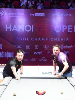 128 cơ thủ hàng đầu thế giới hội tụ ở giải Hanoi Open Pool Championship