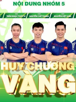 Đội tuyển Việt Nam giành 'mưa vàng' ở giải aerobic vô địch châu Á 2023