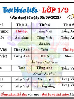 Ai sắp thời khóa biểu trong trường học?