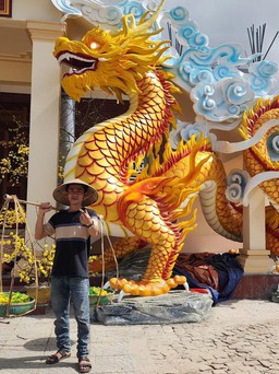 Đủ kiểu các linh vật rồng độc đáo ở Quảng Trị đang gây 'bão mạng'