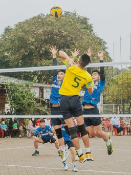 Sôi nổi giải bóng chuyền nam thanh niên tỉnh Quảng Bình