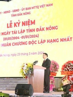 Chủ tịch Quốc hội: Đắk Nông có tiềm năng trở thành trung tâm bô xít - nhôm