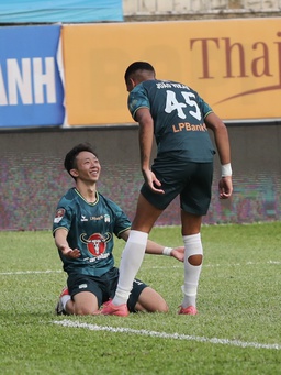 Đôi công hấp dẫn, HAGL hòa kịch tính CLB Khánh Hòa trận khai màn lượt về V-League