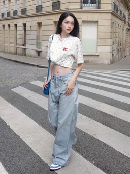 Hóa fashionista nhờ quần jeans ống rộng 'hack dáng' trong mùa hè này