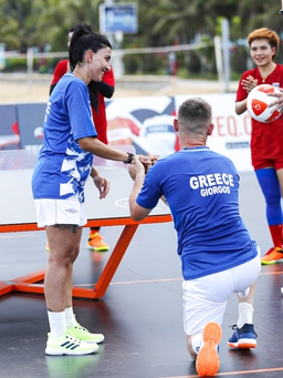 Màn cầu hôn bất ngờ, đầy ấn tượng của cặp VĐV Hy Lạp tại giải teqball thế giới